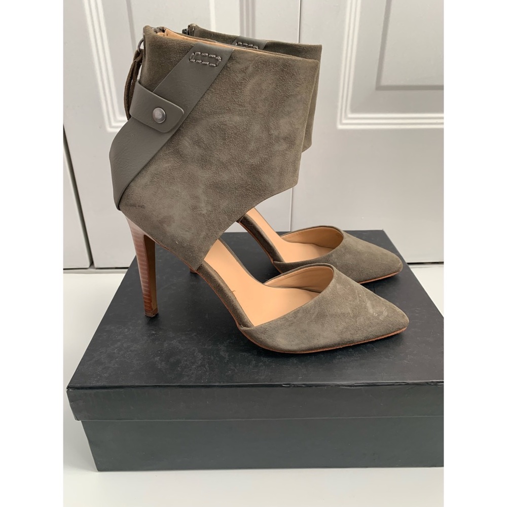 Cute Suede Ankle Heels